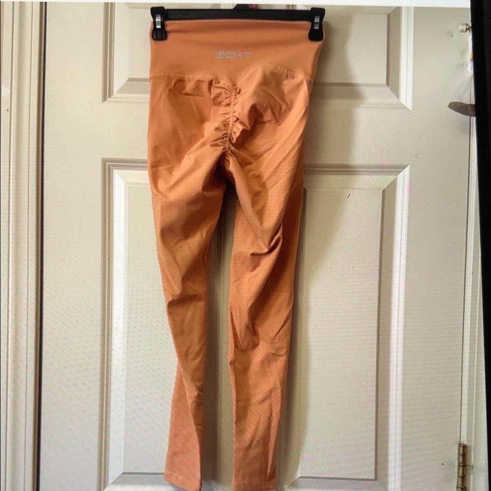 ECHT Women's High-Waist Scrunch-Back Jeggings - Orange